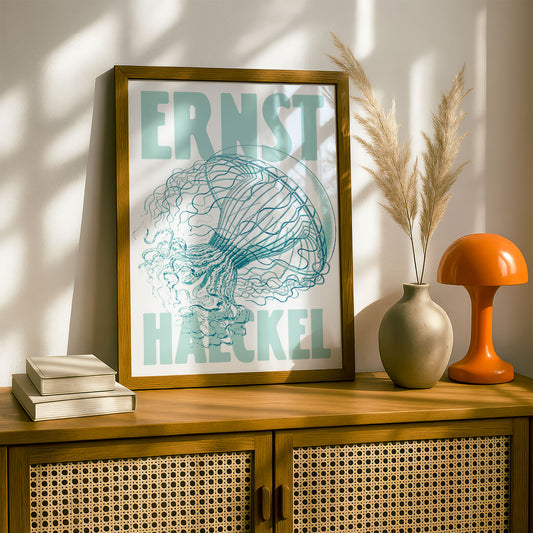 Ernst Haeckel Remixed Art Print 02 | Vintage Art Reimagined | Modern Wall Art