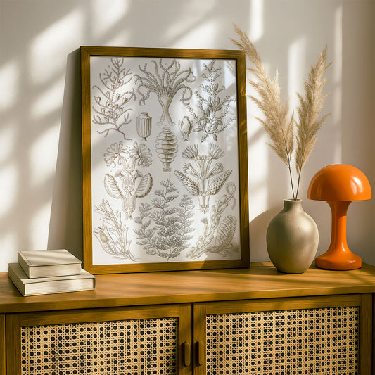Ernst Haeckel Art Print | Plate 25: Diphasia | Vintage Wall Art Poster