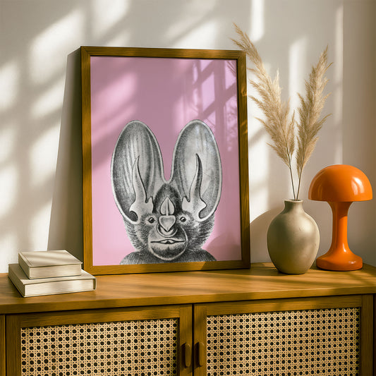 Ernst Haeckel Remixed Art Print 36: Bat | Modern Art Nouveau | Premium Wall Art