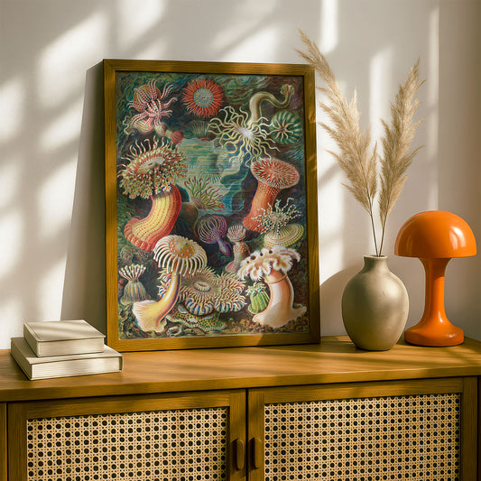 Ernst Haeckel Art Print | Plate 49: Heliactis | Quality Vintage Wall Art Poster