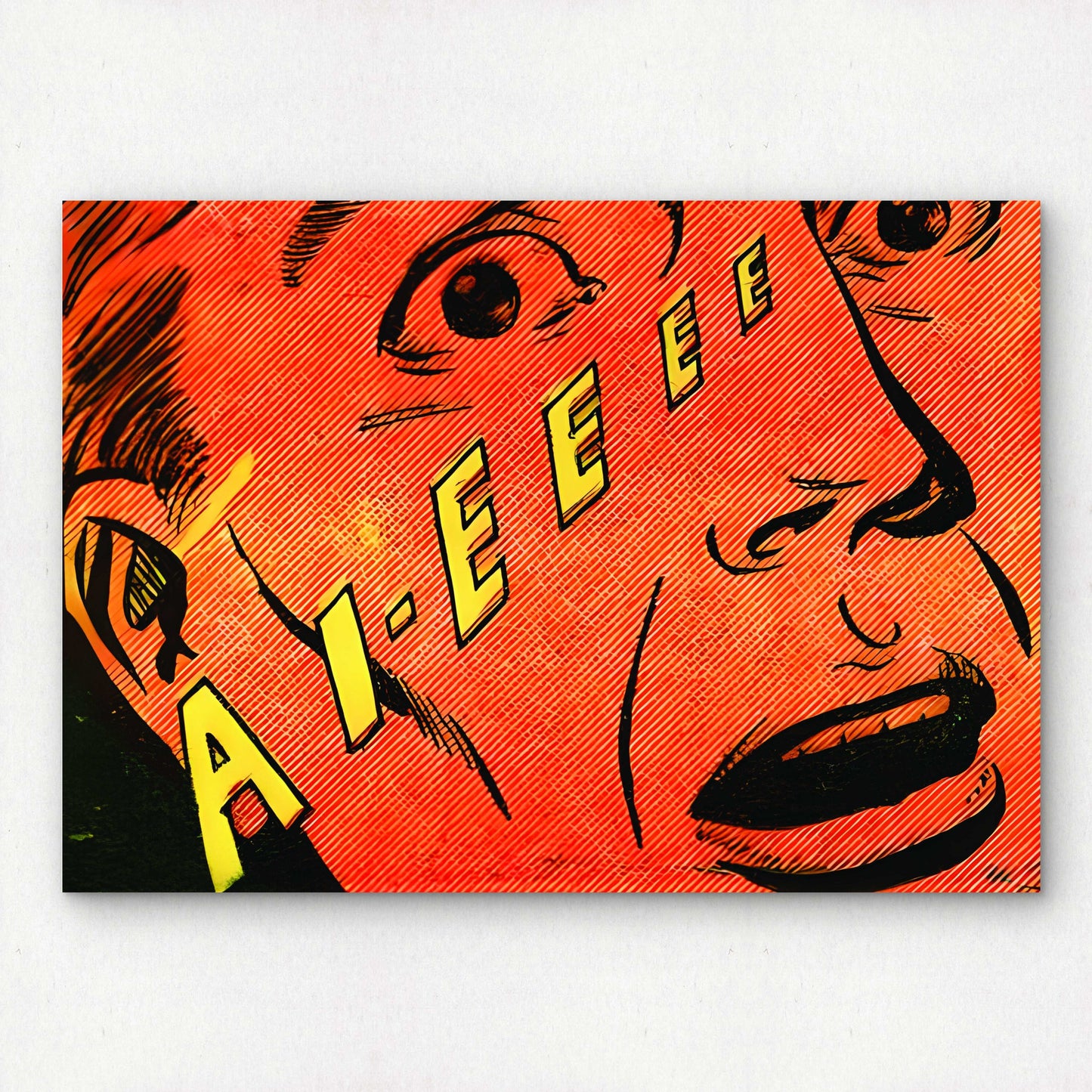 1950s Horror Comic Pop Art Poster | Premium Giclée Art Print | US Golden Age of Comics | "AI-EEEE" | Unframed