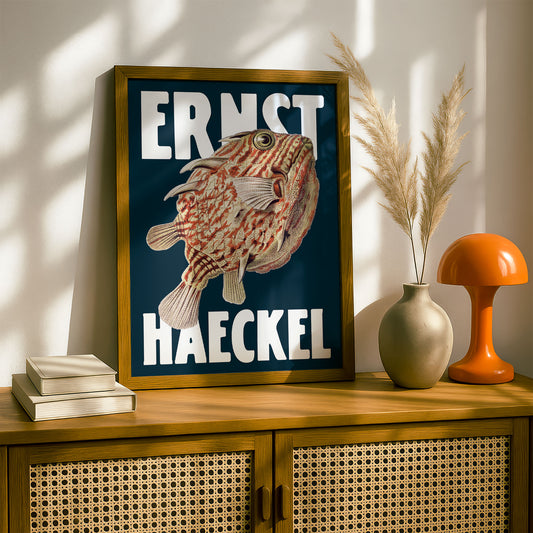 Ernst Haeckel Remixed Art Print 06 | Modern Art Nouveau | Premium Wall Art