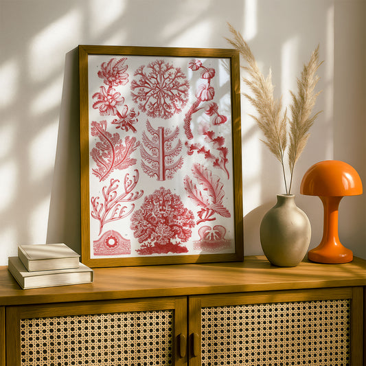 Ernst Haeckel Art Print | Plate 65: Delesseria | Quality Vintage Wall Art Poster