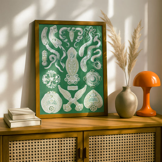 Ernst Haeckel Art Print | Plate 75: Diplozoon | Vintage Wall Art Poster