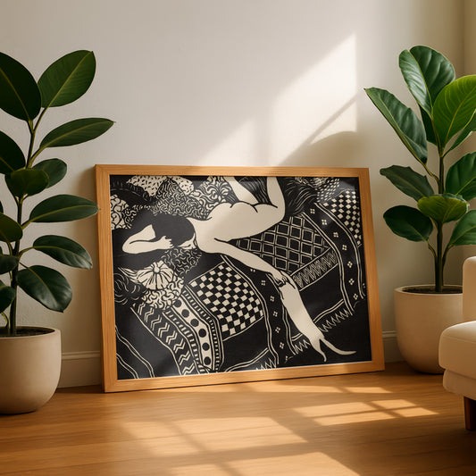 Laziness (Detail) | Félix Vallotton | Fine Art Cat Print | Cat Lover Gift | Wall Art