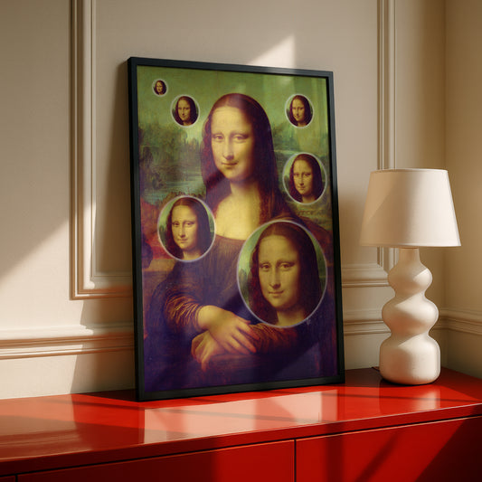 Mona Lisa Variations 003 | "Bubbles" Art Print