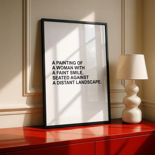 Mona Lisa Variations 021 | "Text-Based" Art Print