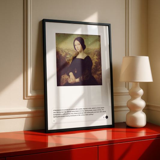 Mona Lisa Variations 022 | "Chat GPT Prompt" Art Print