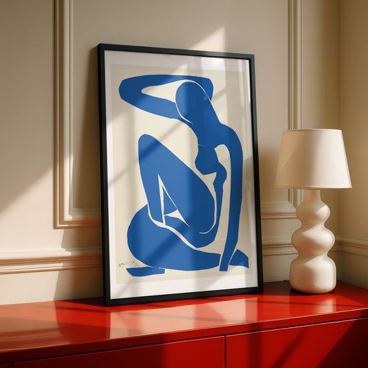 Blue Nude I (Nu Bleu I) Cut-out by Henri Matisse | Premium Art Print | Wall Art