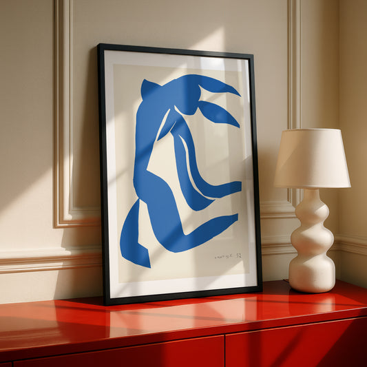 Blue Nude XI (Nu Bleu XI) Cut-out by Henri Matisse | Premium Art Print | Wall Art
