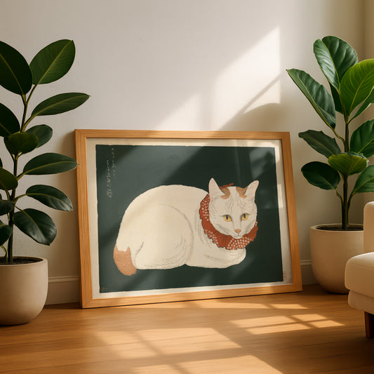 Tama the Cat | Takahashi Shōtei | Fine Art Cat Print | Cat Lover Gift | Wall Art