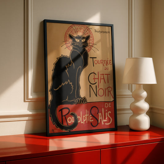 Tournée du Chat Noir de Rodolphe Salis | Théophile Steinlen | Fine Art Cat Print | Cat Lover Gift | Wall Art