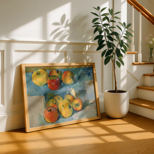 Apples by Paul Cezanne Print | Premium Giclee Art Print | Post-Impressionist Wall Art | Museum Quality Reproduction | Fine Art Print