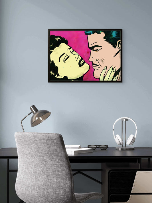 Two Lovers Premium Giclée Comic Book Pop Art Print | A4 A3 Bold Wall Decor | Retro Artwork | Unframed