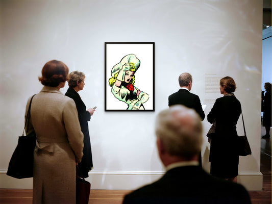 Flustered Cowgirl Pop Art Premium Poster | Mid-Century Americana Comic Book Art | Giclée Art Print | A4 A3 Wall Decor | Retro Artwork | Unframed