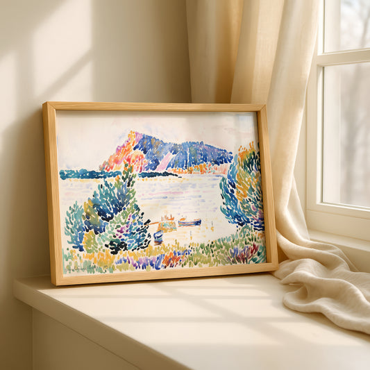 Cap Nègre by Henri-Edmond Cross Art Print | Pointillism Giclee Reproduction | French Neo-Impressionist Wall Decor