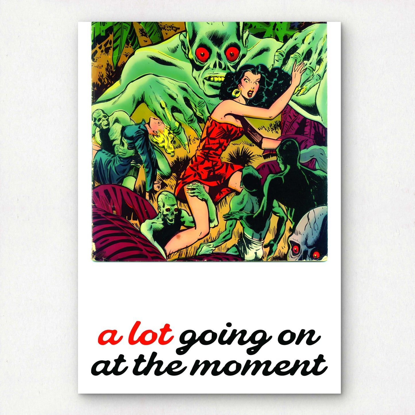 1950s Pin-Up Girl Pop Art Comic Poster | Premium Giclée Art Print | US Golden Age of Comics | "A Lot Going on at the Moment" | Unframed