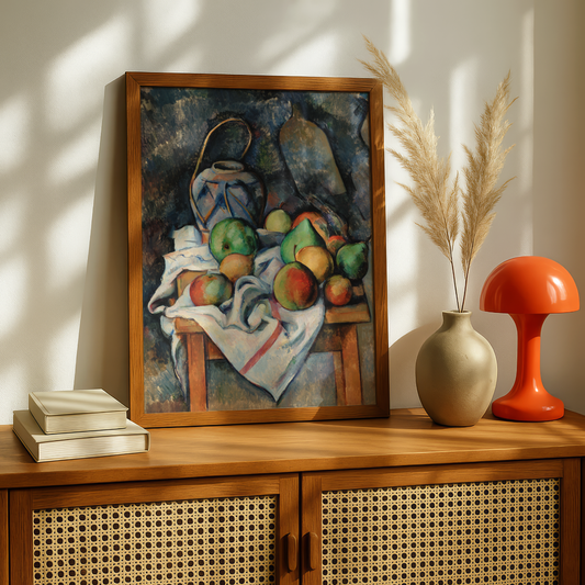 Ginger Jar by Paul Cezanne Print | Premium Giclee Art Print | Post-Impressionist Wall Art | Museum Quality Reproduction | Fine Art Print