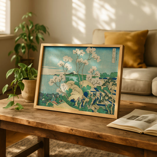 Goten Hill at Shinagawa on the Tokaido by Katsushika Hokusai | Premium Art Print