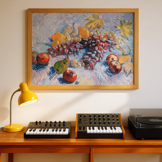 Grapes, Lemons, Pears, and Apples (1887) by Vincent Van Gogh | Premium Giclée Art Print | Museum Quality Wall Art