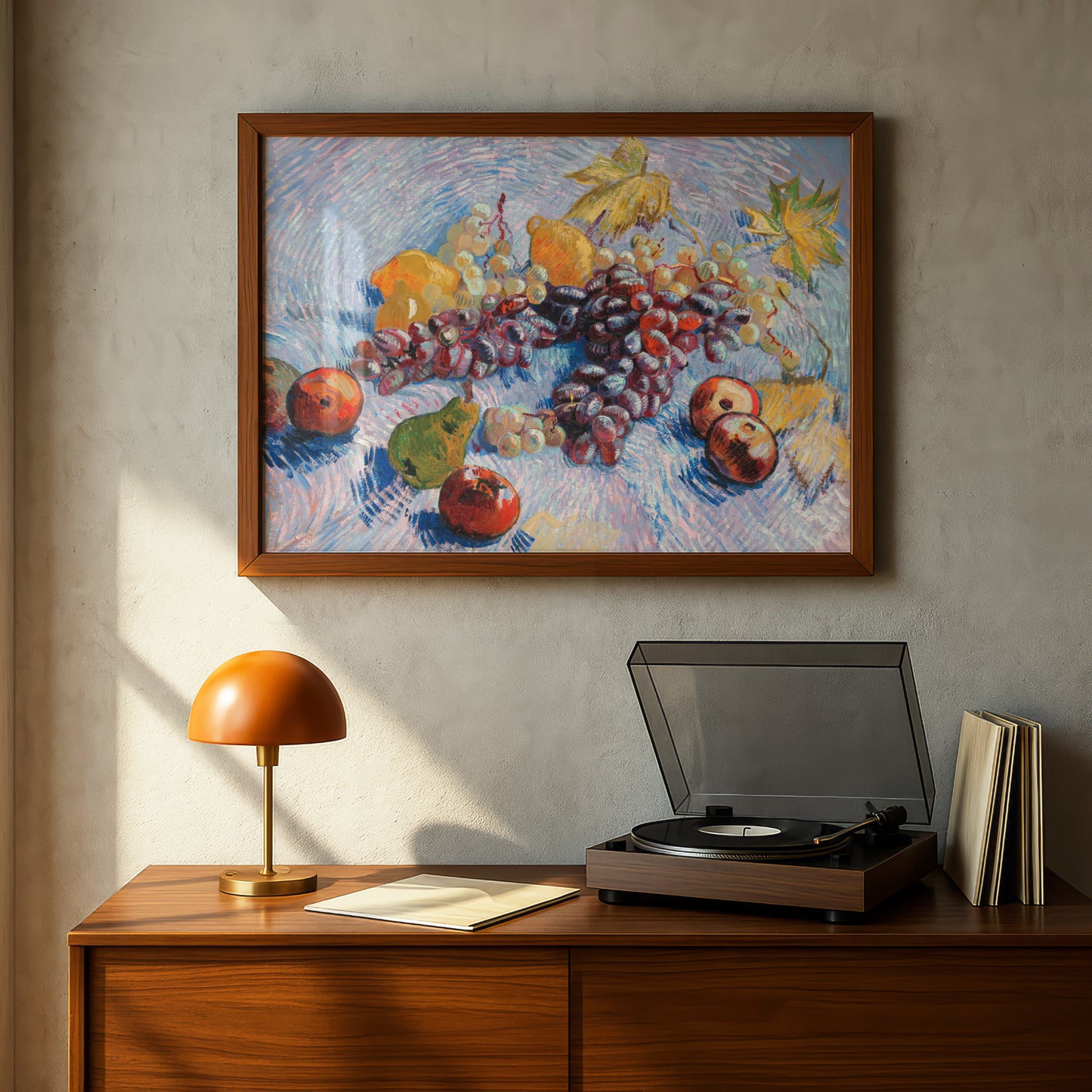 Grapes, Lemons, Pears, and Apples (1887) by Vincent Van Gogh | Premium Giclée Art Print | Museum Quality Wall Art