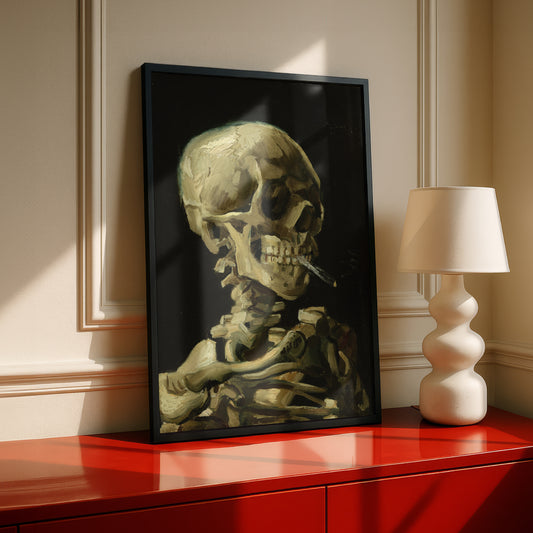 Head of a Skeleton with a Burning Cigarette by Vincent Van Gogh | Premium Giclée Art Print | Museum Quality Wall Art