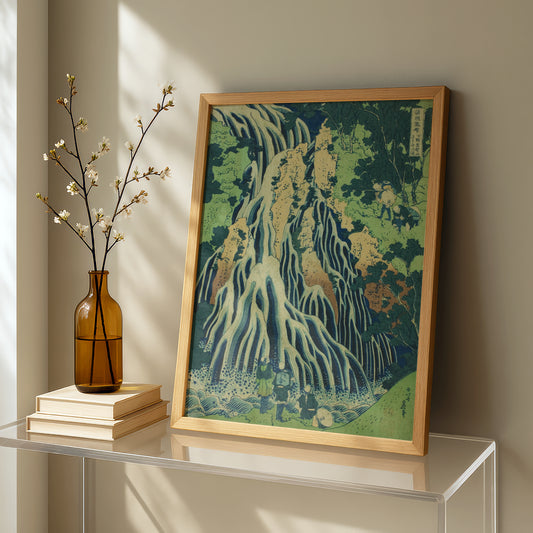 Kirifuri Falls at Mount Kurokami in Shimotsuke Province by Katsushika Hokusai | Premium Art Print