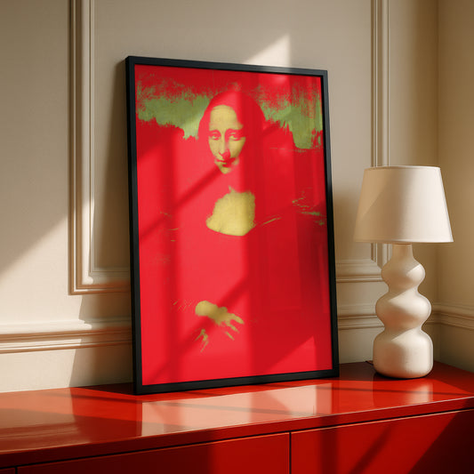 Mona Lisa Variations 011 | "Red" Art Print