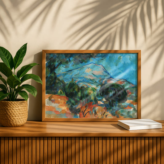 Mont Sainte-Victoire by Paul Cezanne Print | Premium Giclee Art Print | Post-Impressionist Wall Art | Museum Quality Reproduction | Fine Art Print