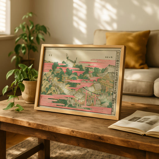 Ochanomizu in Kanda Mojin Shrine by Katsushika Hokusai | Premium Art Print