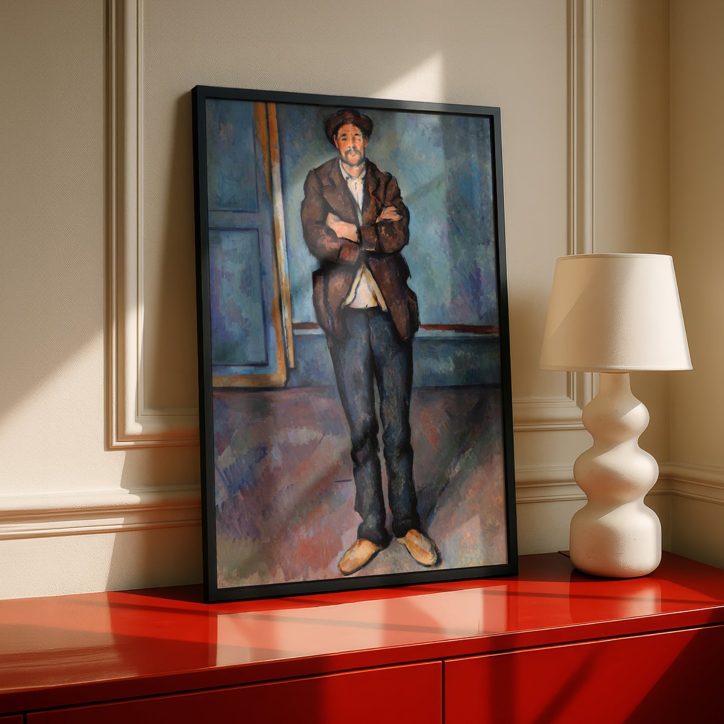 Peasant Standing with Arms Crossed by Paul Cezanne Print | Premium Giclee Art Print | Post-Impressionist Wall Art | Museum Quality Reproduction | Fine Art Print