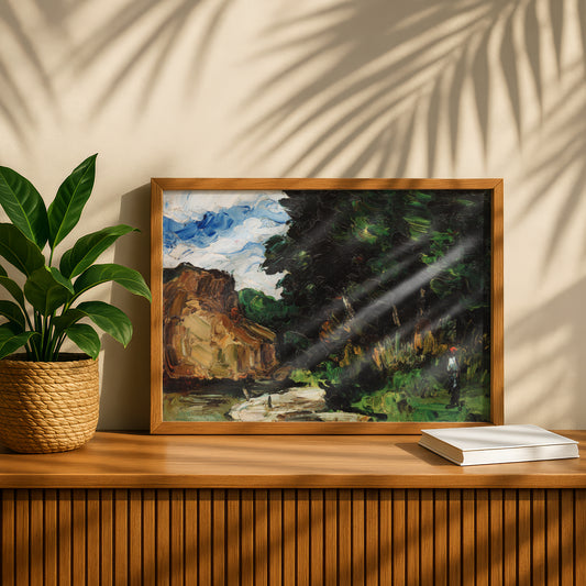 River Bend by Paul Cezanne Print | Premium Giclee Art Print | Post-Impressionist Wall Art | Museum Quality Reproduction | Fine Art Print