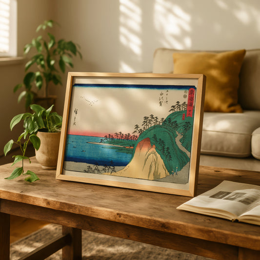 Shirasuka - Shiomi Slope by Utagawa Hiroshige | Premium Art Print