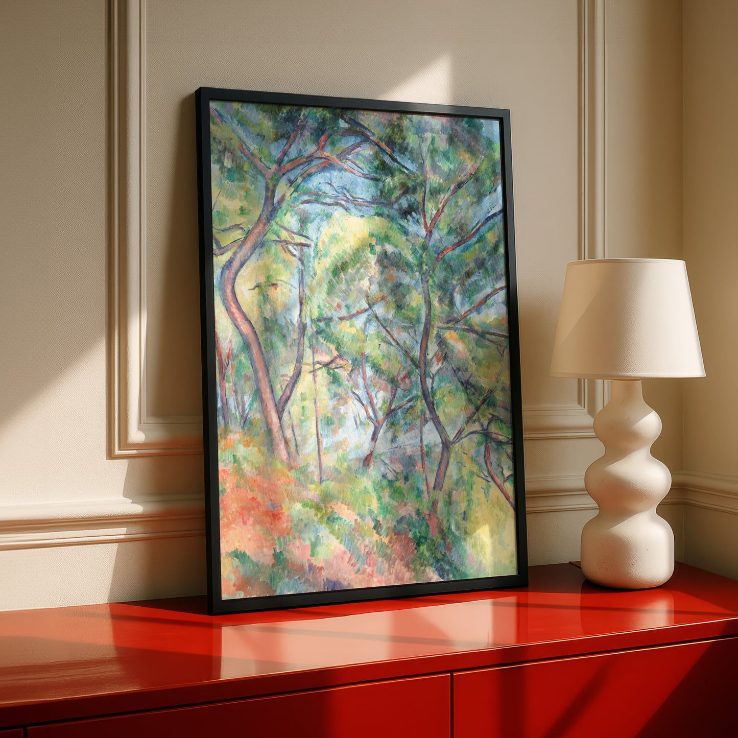 Sous-Bois by Paul Cezanne Print | Forest Artwork | Premium Giclee Art Print | Post-Impressionist Wall Art | Museum Quality Reproduction