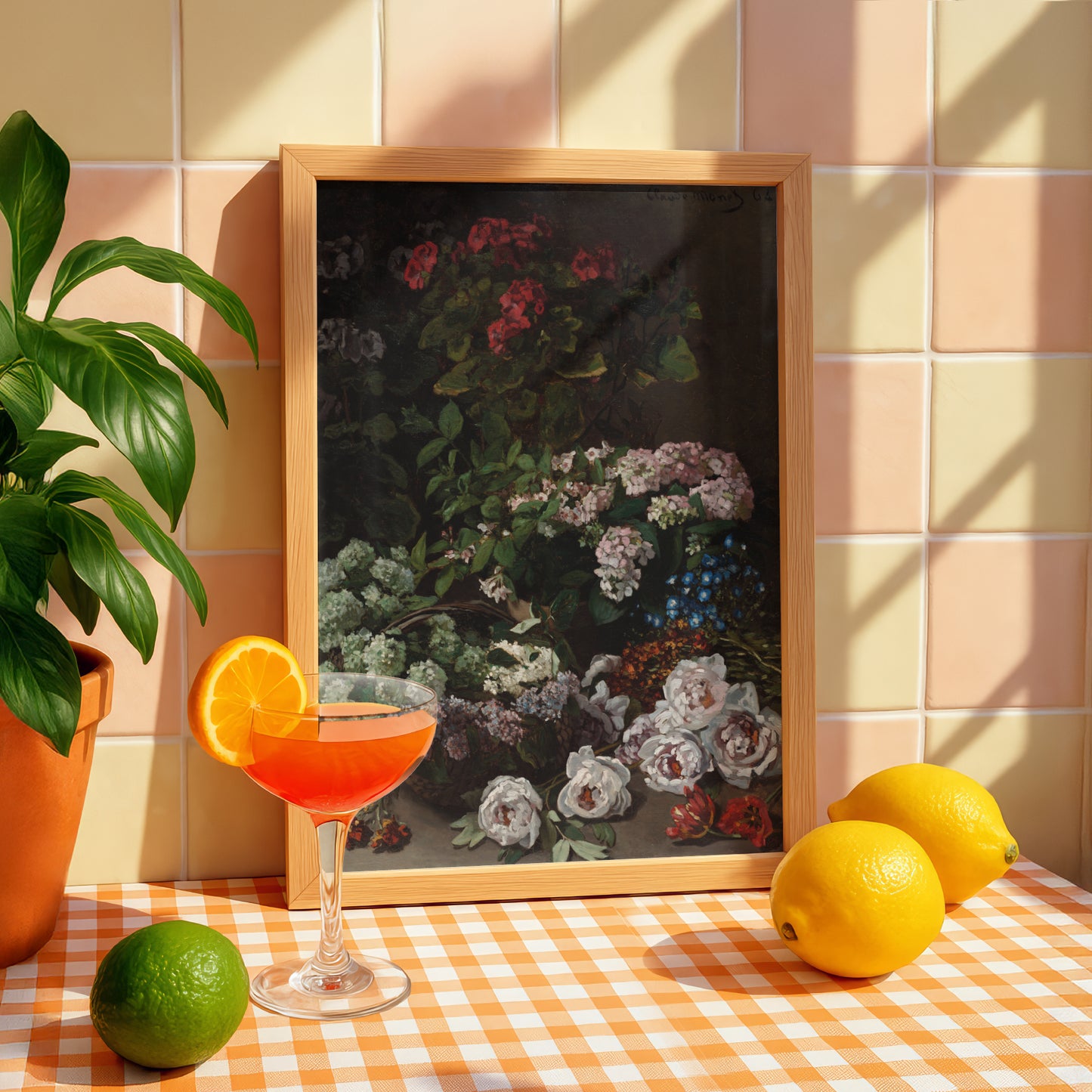 Monet Spring Flowers (1864) Art Print | Giclee Fine Art Reproduction | Impressionist Wall Decor