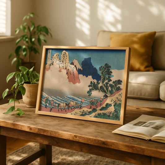 The Back of Mount Fuji Seen from Minobu River by Katsushika Hokusai | Premium Art Print