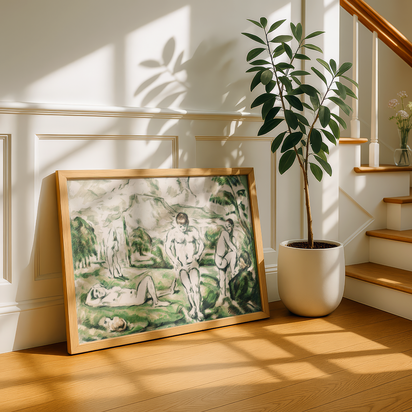 The Bathers (Sketch) by Paul Cezanne Print | Premium Giclee Art Print | Post-Impressionist Wall Art | Museum Quality Reproduction | Fine Art Print