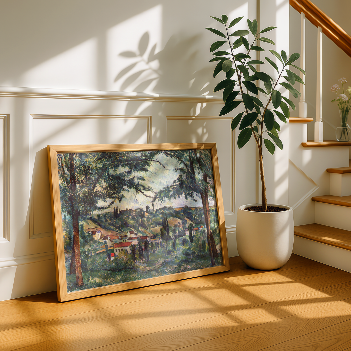 The Hameau des Pâtis by Paul Cezanne Print | Premium Giclee Art Print | Post-Impressionist Wall Art | Museum Quality Reproduction | Fine Art Print