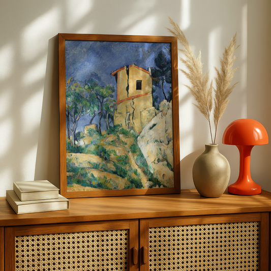 The House with the Cracked Walls by Paul Cezanne Print | Premium Giclee Art Print | Post-Impressionist Wall Art | Museum Quality Fine Art Print