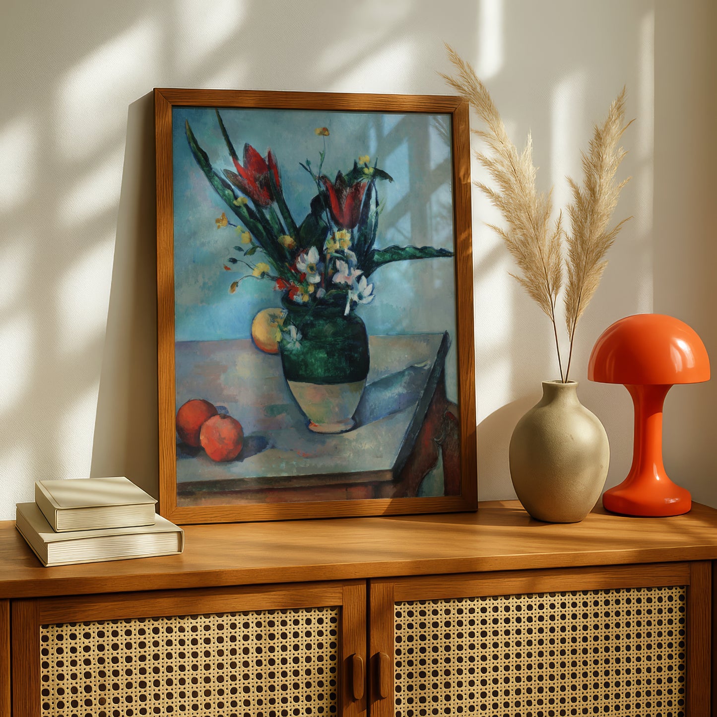 The Vase of Tulips by Paul Cezanne Print | Premium Giclee Art Print | Post-Impressionist Wall Art | Museum Quality Reproduction | Fine Art Print