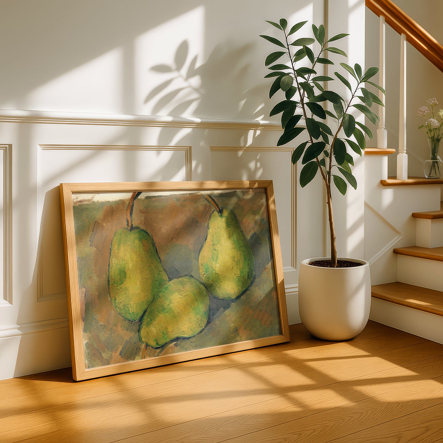 Three Pears by Paul Cezanne Print | Premium Giclee Art Print | Post-Impressionist Wall Art | Museum Quality Reproduction | Fine Art Print