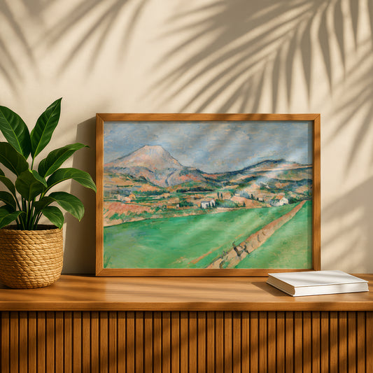Toward Mont Sainte-Victoire by Paul Cezanne Print | Premium Giclee Art Print | Post-Impressionist Wall Art | Museum Quality Fine Art Print