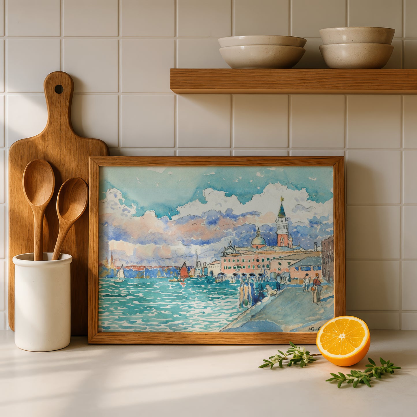 Venice by Henri-Edmond Cross Art Print | Pointillism Giclee Reproduction | French Neo-Impressionist Wall Decor