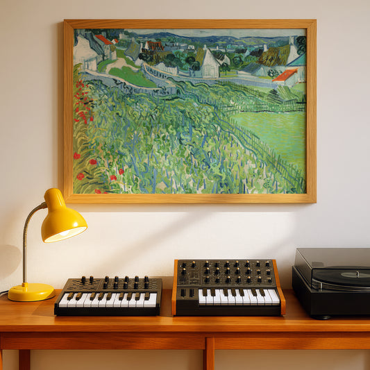 Vineyards at Auvers by Vincent Van Gogh | Premium Giclée Art Print | Museum Quality Wall Art