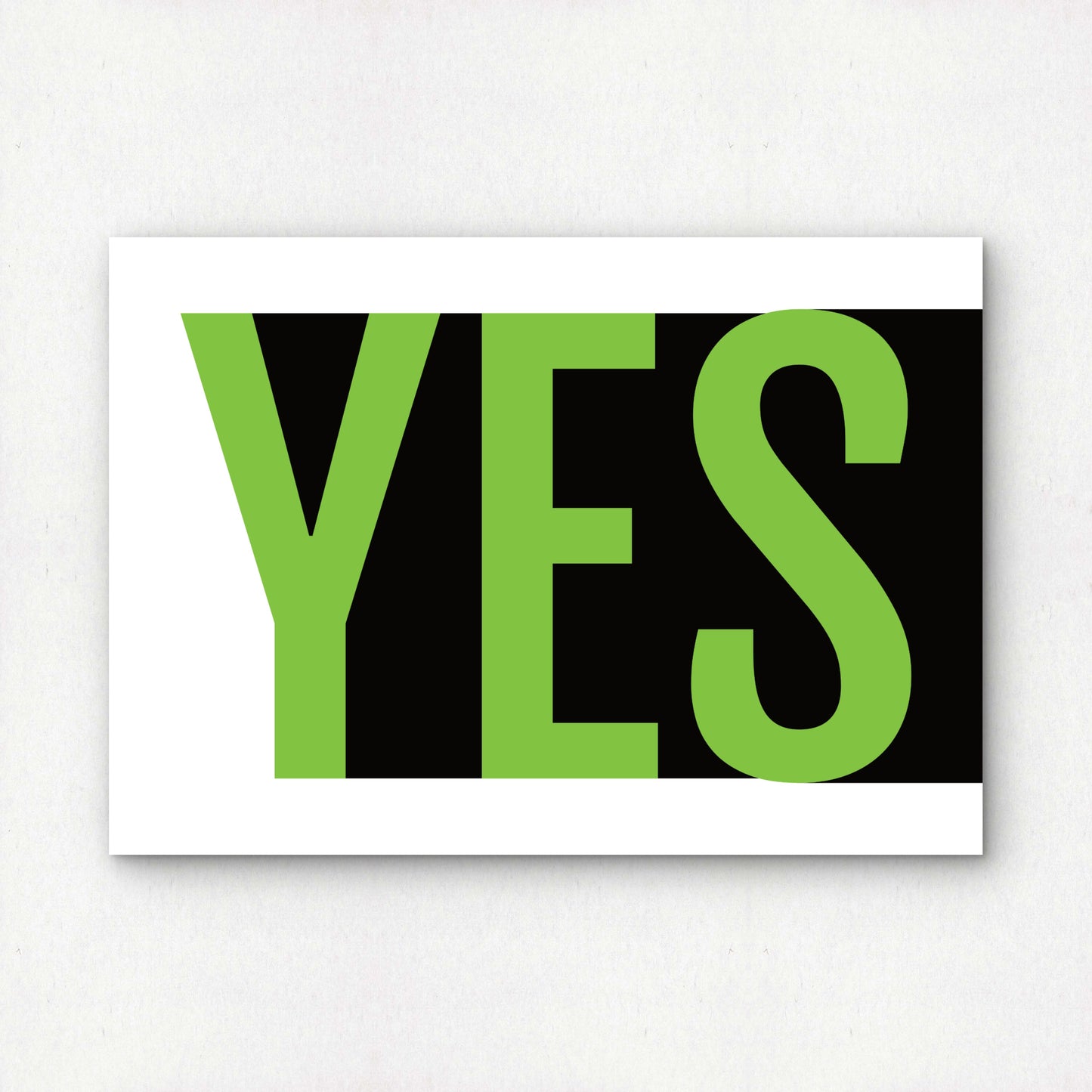 Yes or No | Premium Giclée Art Print | Minimalist Typography | Unframed