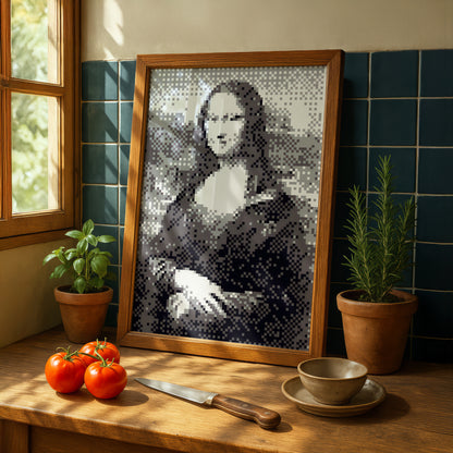 Mona Lisa Variations 023 | "Nintendo Game Boy Camera" Art Print