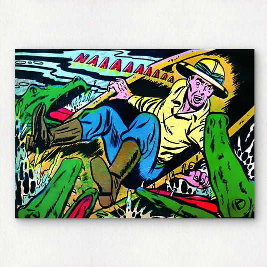 Vintage Pop Art Wall Decor | 1950s Comic Book | Premium Giclée Art Print | "Sticky Situation" | Unframed