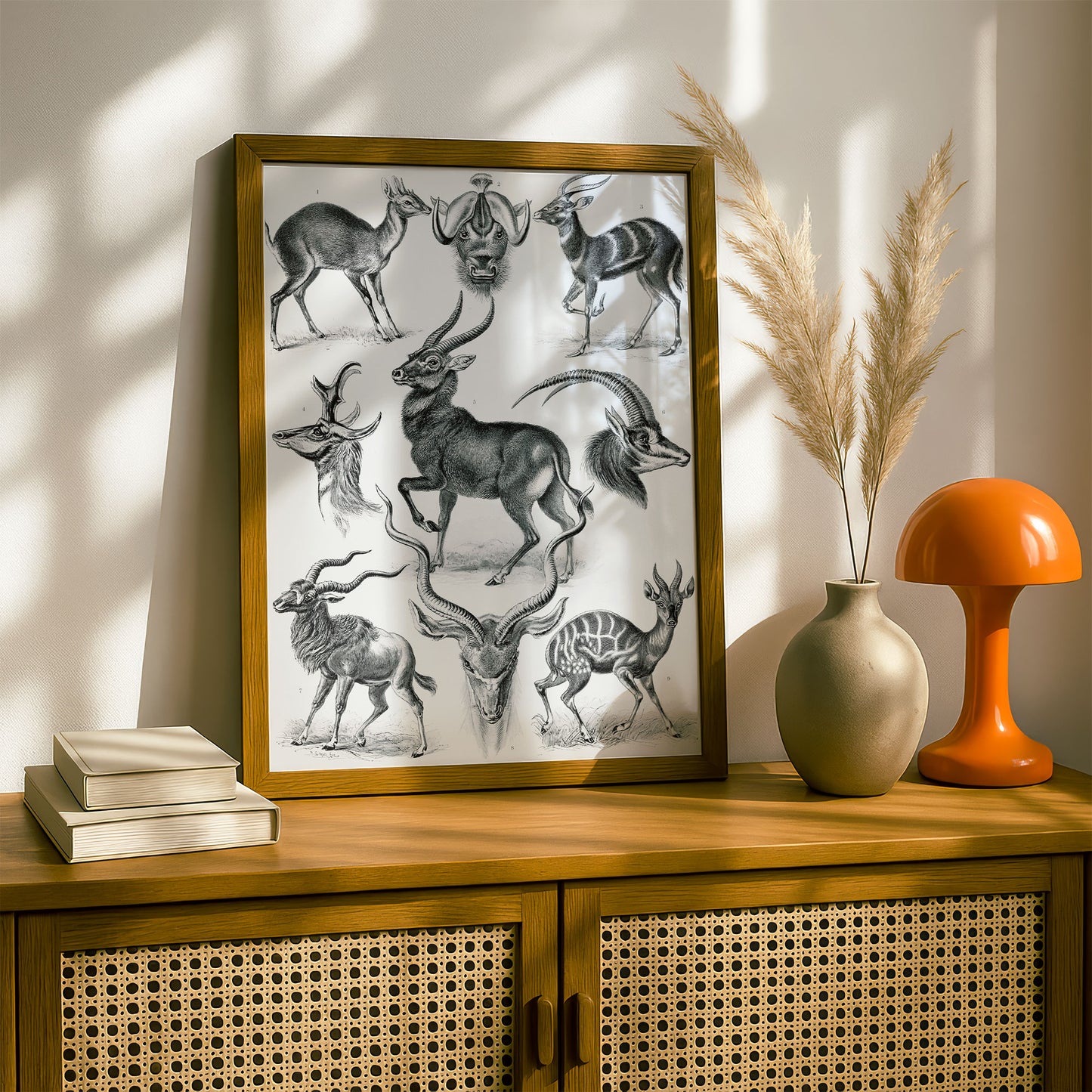 Ernst Haeckel Art Print | Plate 100: Antilope | Vintage Wall Art Poster