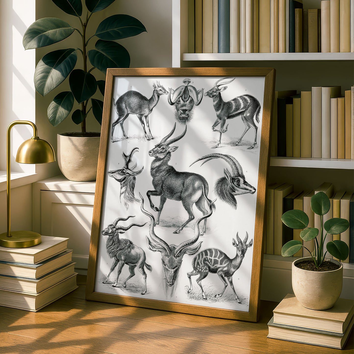 Ernst Haeckel Art Print | Plate 100: Antilope | Vintage Wall Art Poster