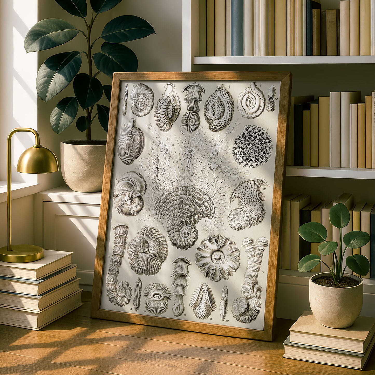 Ernst Haeckel Art Print | Plate 12: Miliola | Quality Vintage Wall Art Poster